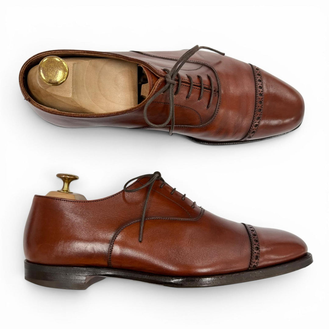 Discounted Great CROCKETT&JONES Leather shoes Belgrave Brown leather mens 6
