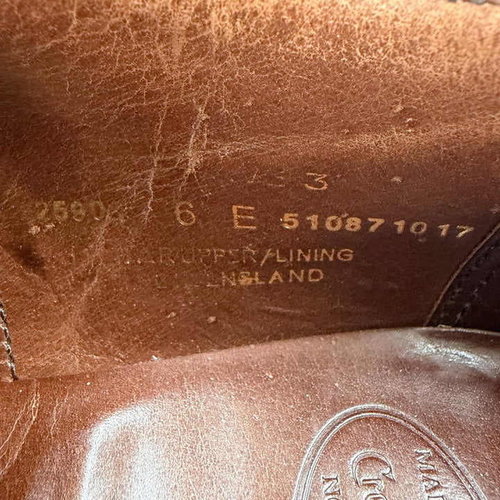 Discounted Great CROCKETT&JONES Leather shoes Belgrave Brown leather mens 6