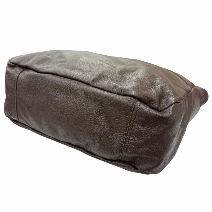 Discounted Great VANSON Tote Bag Logo embossing Brown leather mens