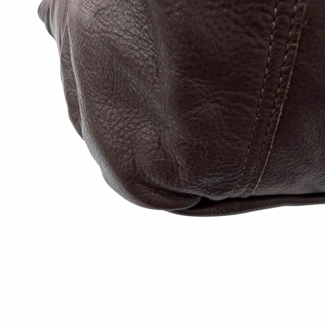 Discounted Great VANSON Tote Bag Logo embossing Brown leather mens