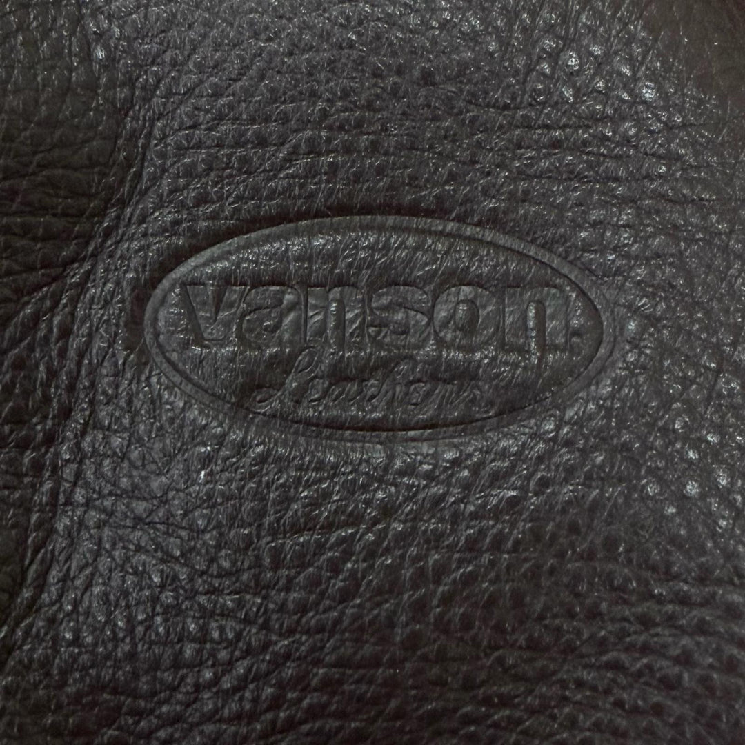 Discounted Great VANSON Tote Bag Logo embossing Brown leather mens