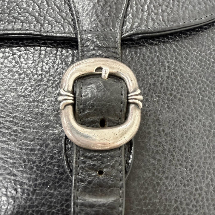 Great CHROME HEARTS Briefcase Gunslinger CH Plus black leather mens