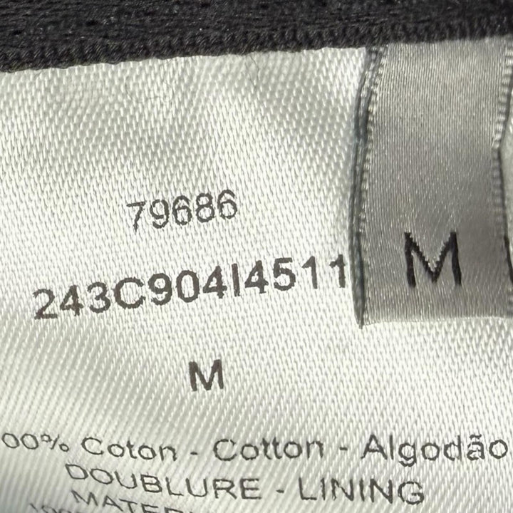 Excellent DIOR cap Leather hat black cotton mens M 243C904I4511