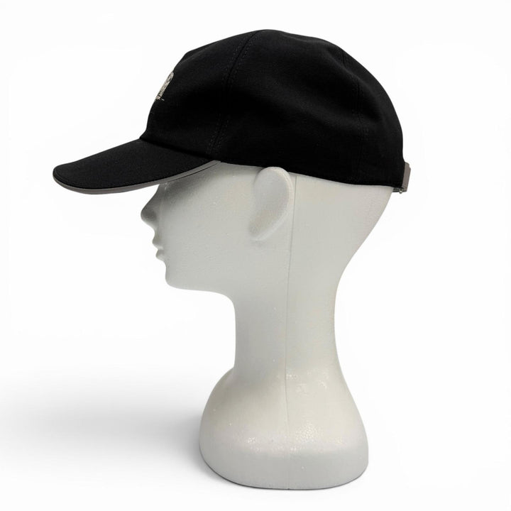 Excellent DIOR cap Leather hat black cotton mens M 243C904I4511