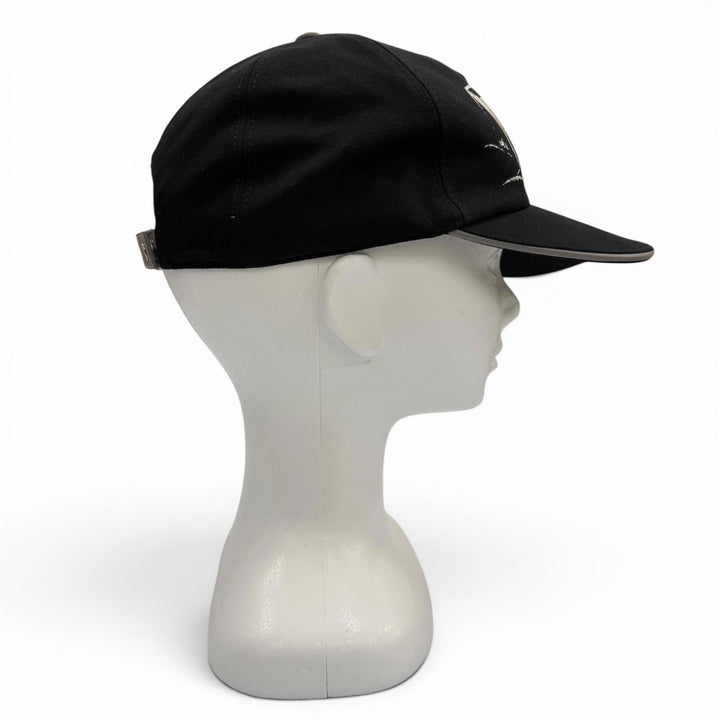 Excellent DIOR cap Leather hat black cotton mens M 243C904I4511