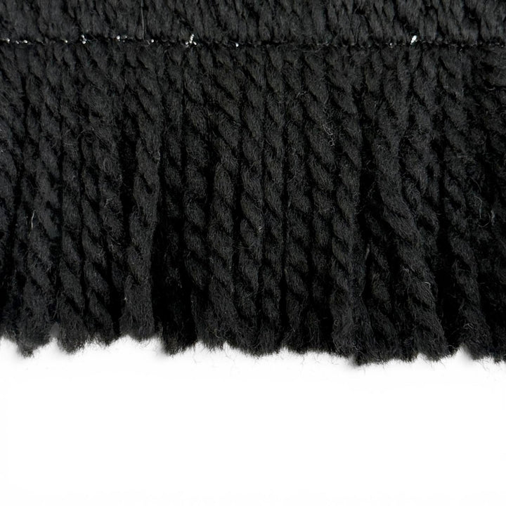 Great LOUIS VUITTON Scarf Escharp Logomania Shine Monogram fringe black M75833