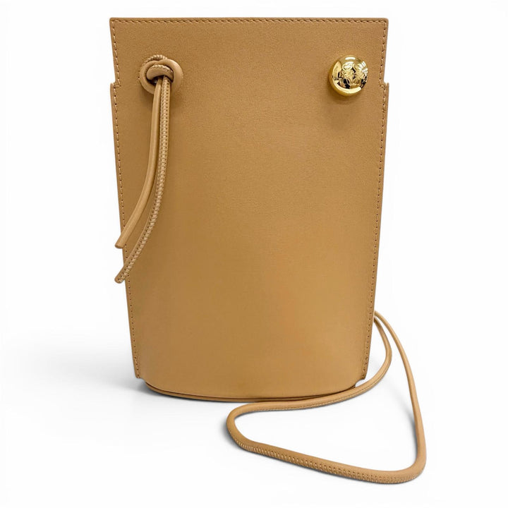 Pristine LOEWE Shoulder Bag Pebble Dice Pocket Anagram Metal warm CPBPR12X01