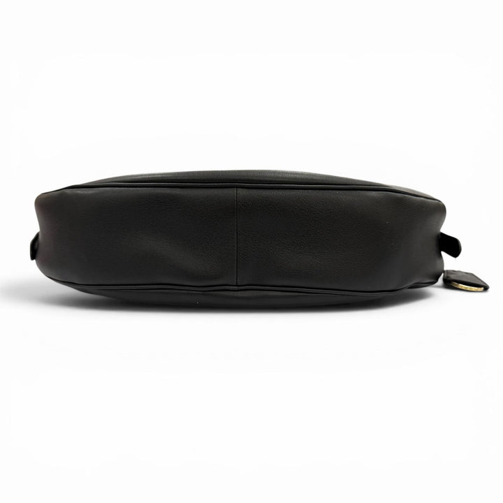 Excellent PRADA Shoulder Bag black leather Women 1BC255