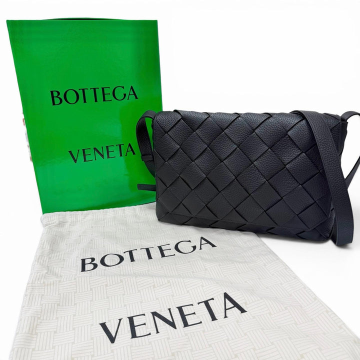 Excellent BOTTEGAVENETA Shoulder Bag Large Diago INTRECCIATO