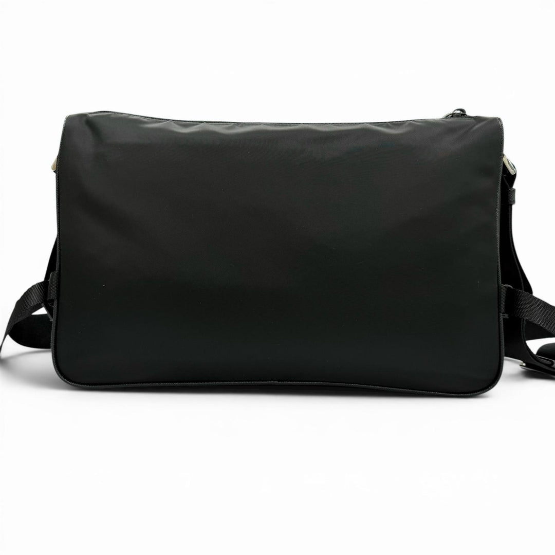 Excellent PRADA Shoulder Bag black Nylon mens 2VH191