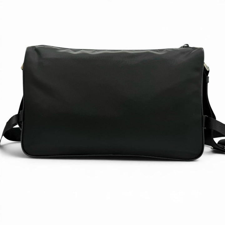 Excellent PRADA Shoulder Bag black Nylon mens 2VH191