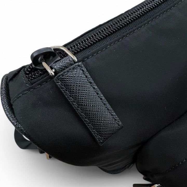 Excellent PRADA Shoulder Bag black Nylon mens 2VH191