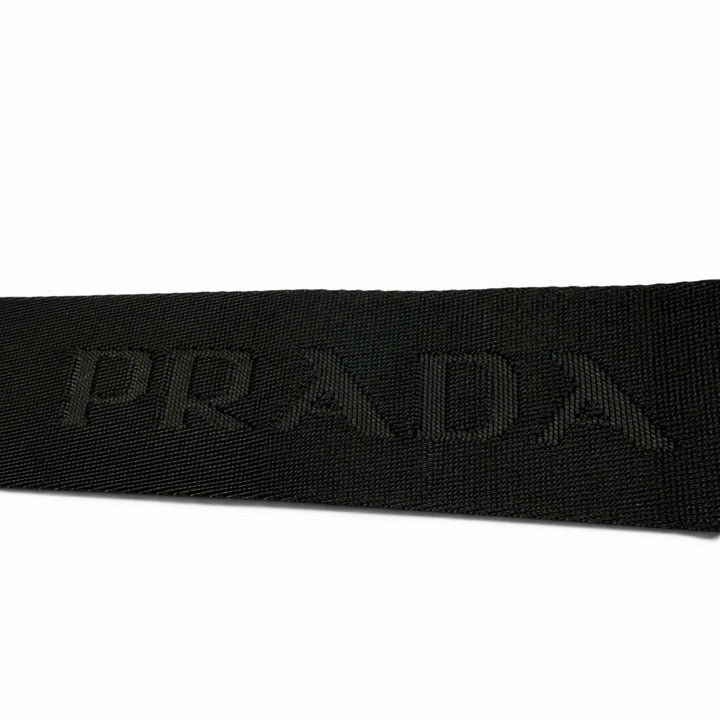 Excellent PRADA Shoulder Bag black Nylon mens 2VH191
