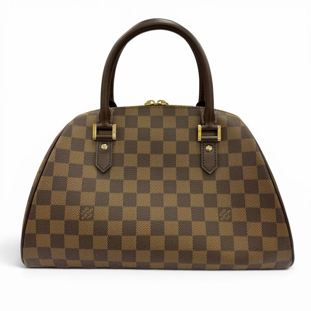Pristine LOUIS VUITTON Handbag Rivera MM Brown Damier canvas mens N41434