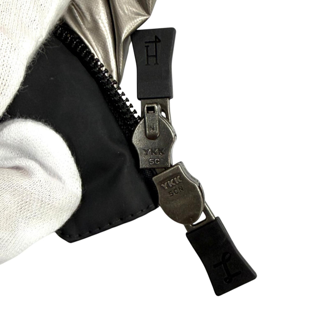 Excellent Herno Down jacket Laminar Logo zip stand collar Nylon 40 PI086DL