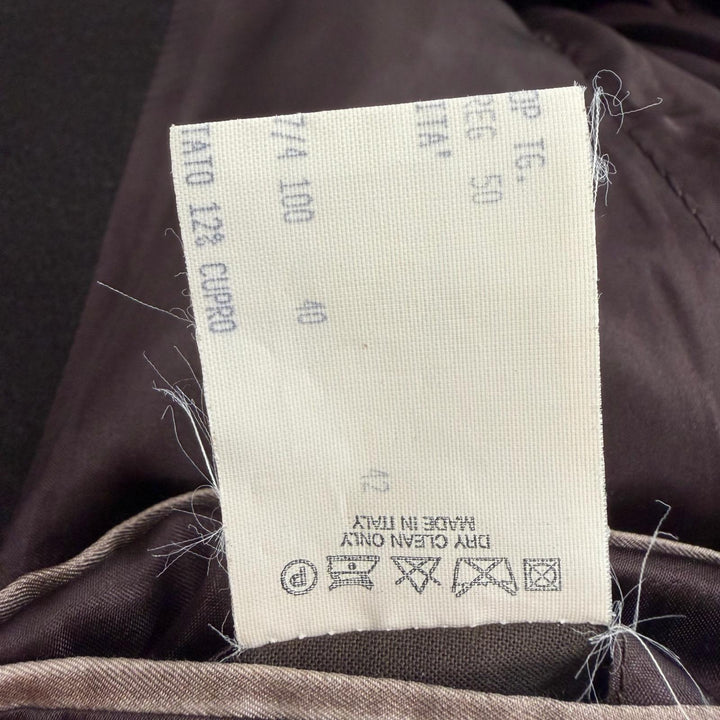 Great ETRO Chester coat single Dark brown cashmere mens 50
