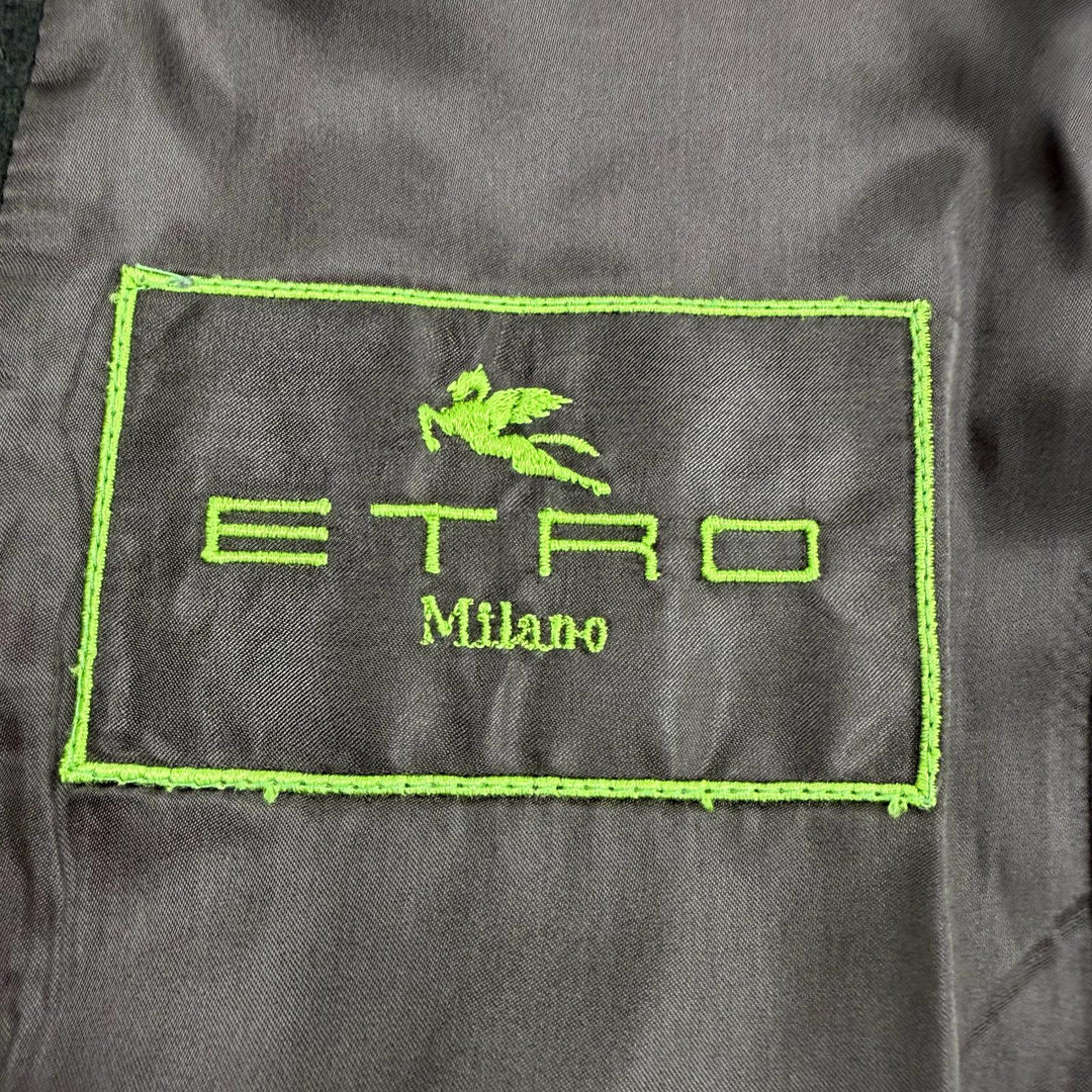 Great ETRO Chester coat single Dark brown cashmere mens 50
