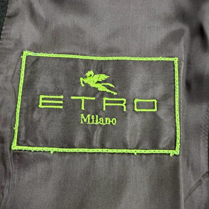 Great ETRO Chester coat single Dark brown cashmere mens 50