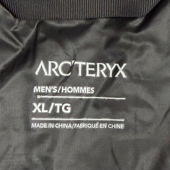 Great ARC TERYX Down jacket MACAI LIGHT WEIGHT JACKET black Nylon mens XL