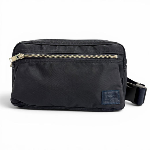Excellent PORTER Waist bag LIFT WAIST BAG Sling bag Dark navy Nylon twill mens