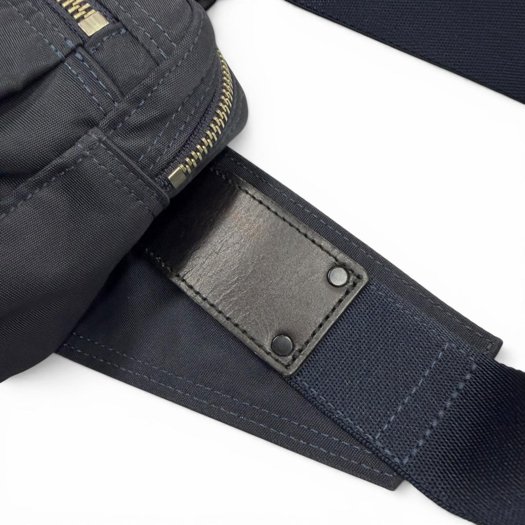 Excellent PORTER Waist bag LIFT WAIST BAG Sling bag Dark navy Nylon twill mens