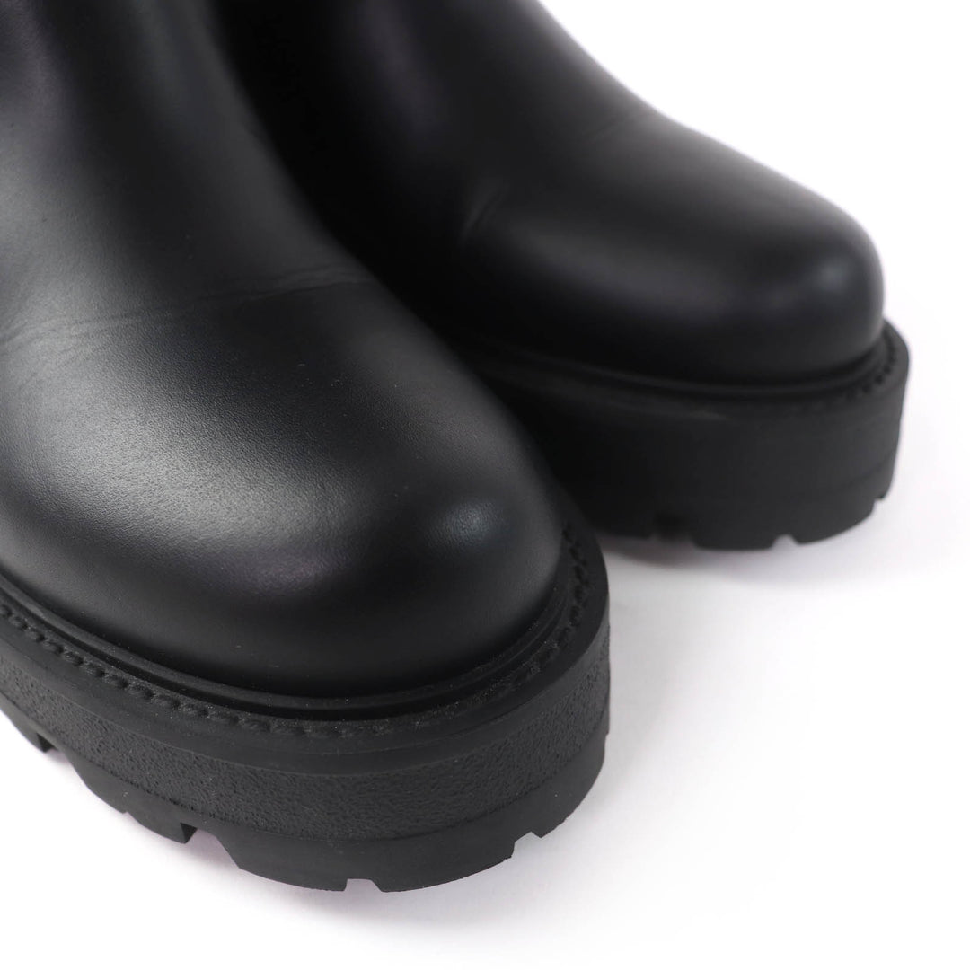 Great Christian Dior short boots D-MAJOR black leather Women 37