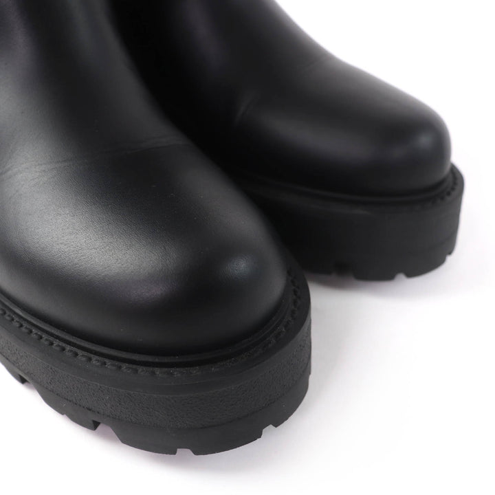 Great Christian Dior short boots D-MAJOR black leather Women 37