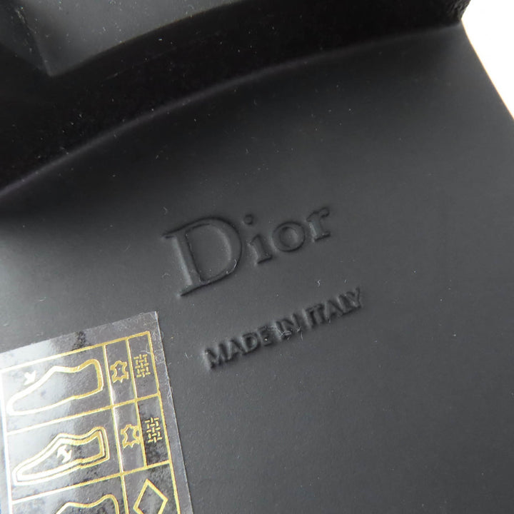 Great Christian Dior short boots D-MAJOR black leather Women 37
