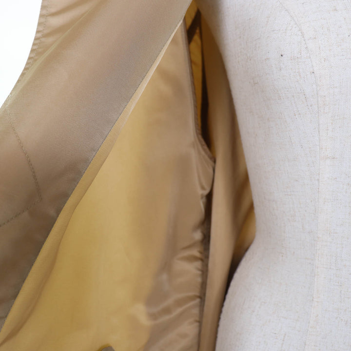 Excellent MONCLER trench coat VILLEREST Logo patch and hood beige Nylon Women 2