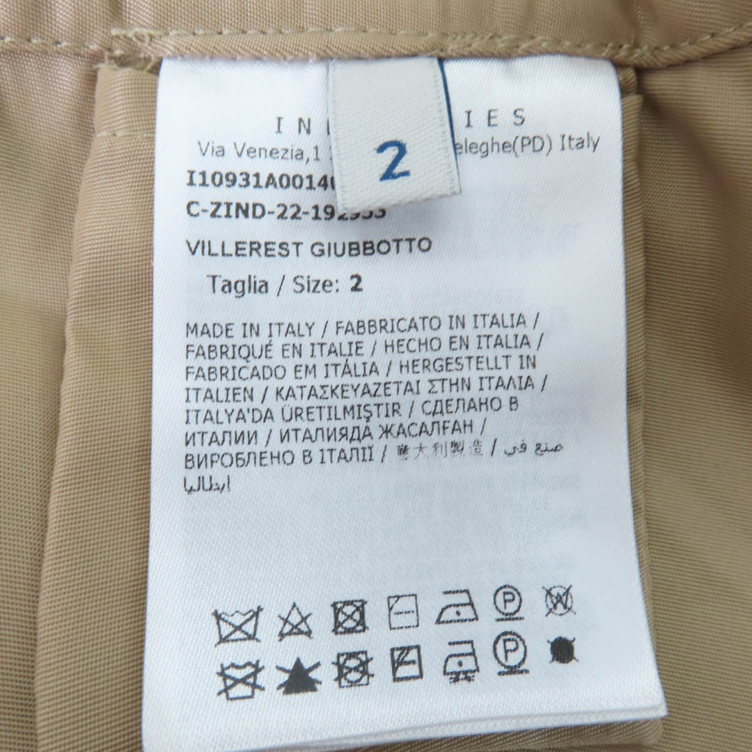 Excellent MONCLER trench coat VILLEREST Logo patch and hood beige Nylon Women 2