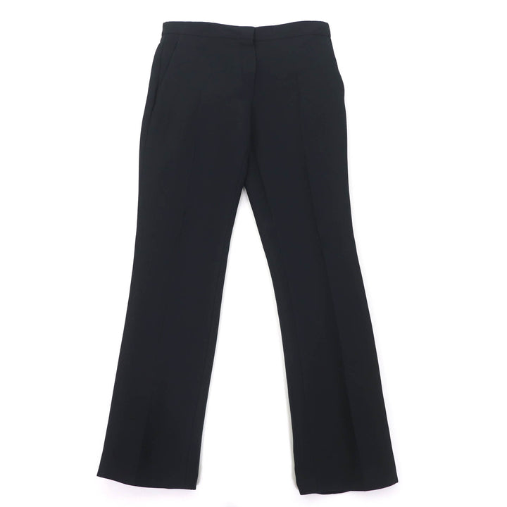 Excellent Christian Dior Pants Center press black wool Women 40 8E21405A1166