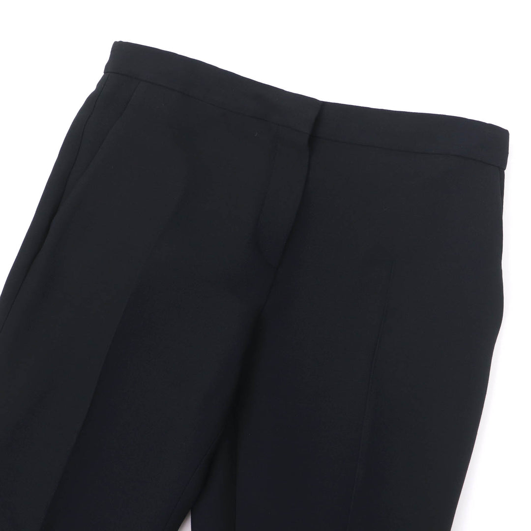 Excellent Christian Dior Pants Center press black wool Women 40 8E21405A1166