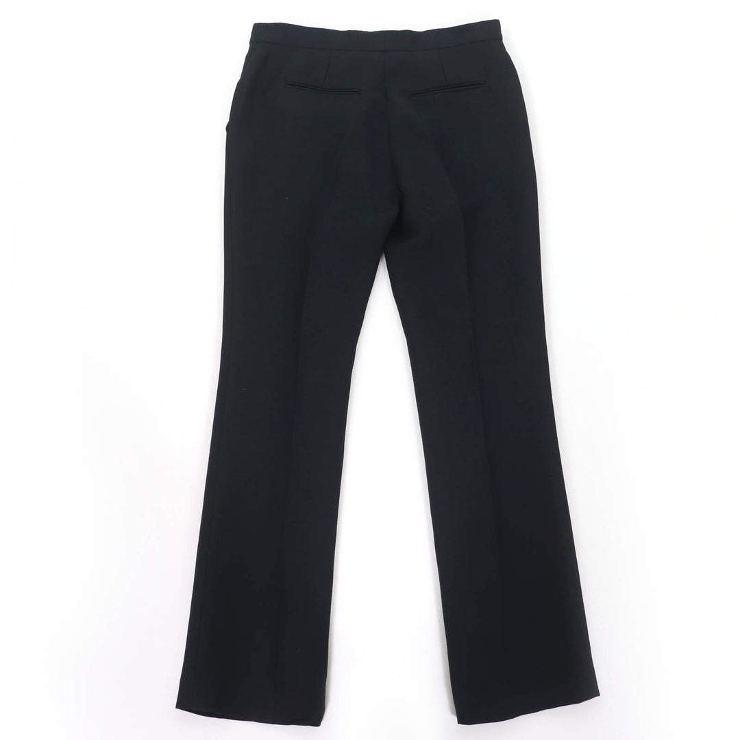 Excellent Christian Dior Pants Center press black wool Women 40 8E21405A1166