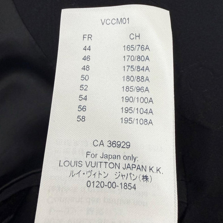 Great LOUIS VUITTON suit Embossed Monogram Double-Breasted black