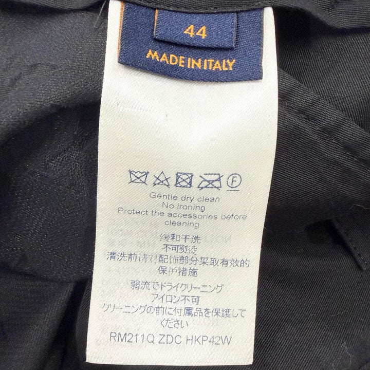 Great LOUIS VUITTON suit Embossed Monogram Double-Breasted black