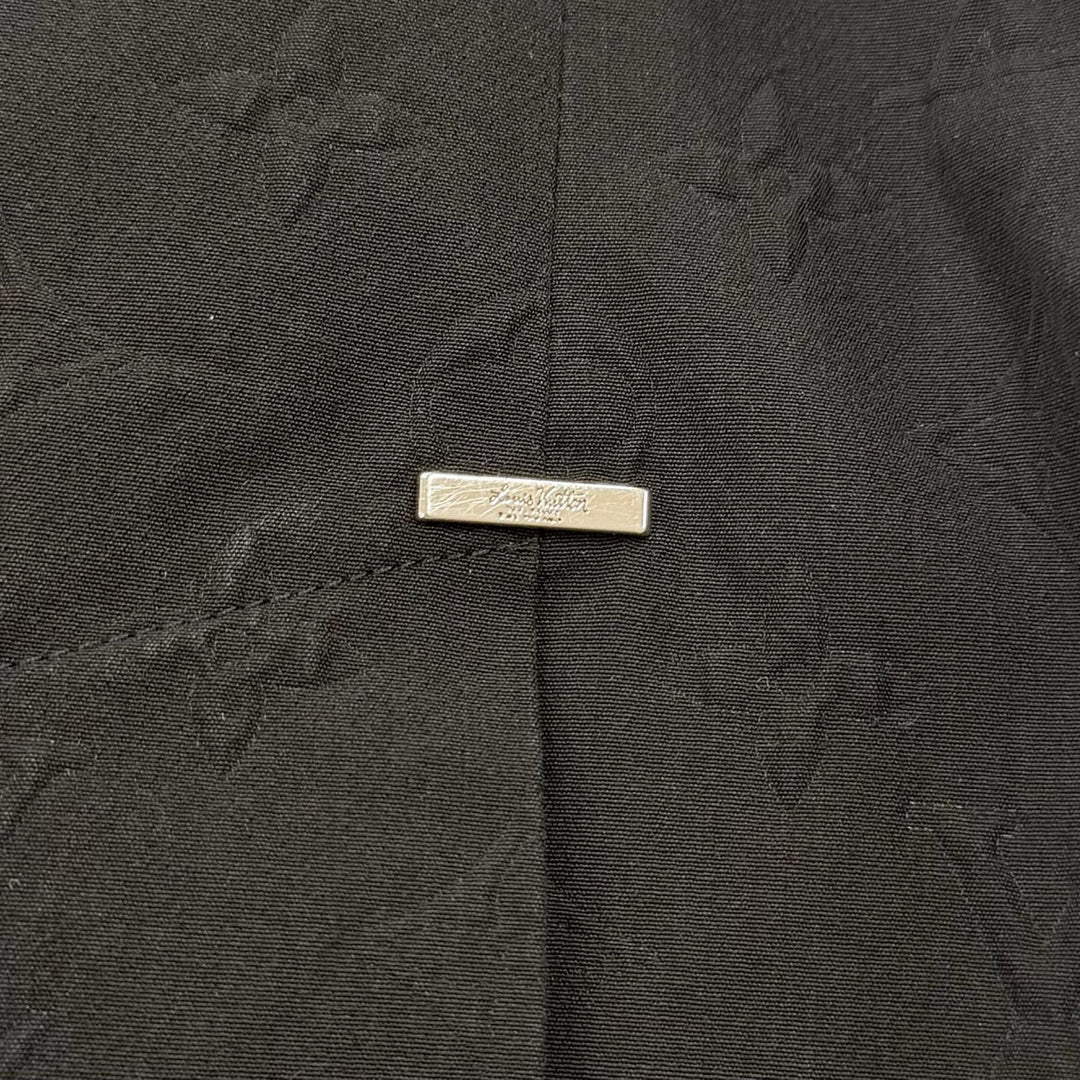 Great LOUIS VUITTON suit Embossed Monogram Double-Breasted black