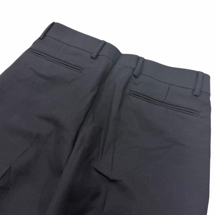 Pristine DIOR Pants Single-breasted slacks trousers Navy wool