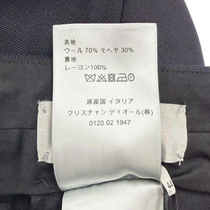 Pristine DIOR Pants Single-breasted slacks trousers Navy wool