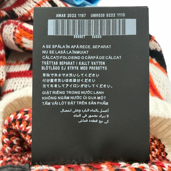 Excellent PRADA sweater Turtleneck total pattern Red series Virgin wool 52