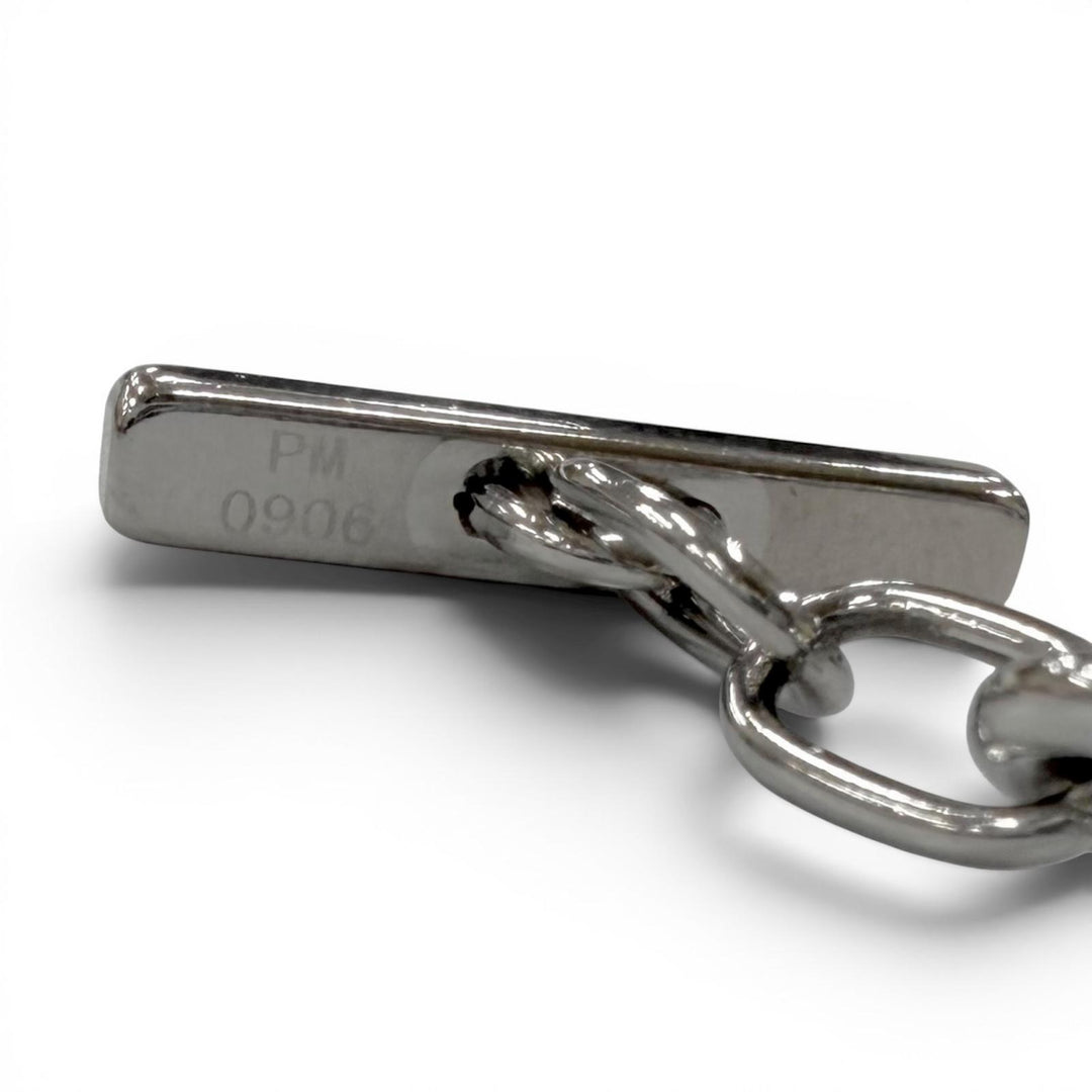 Great GUCCI bracelet Interlocking G Silver ー mens