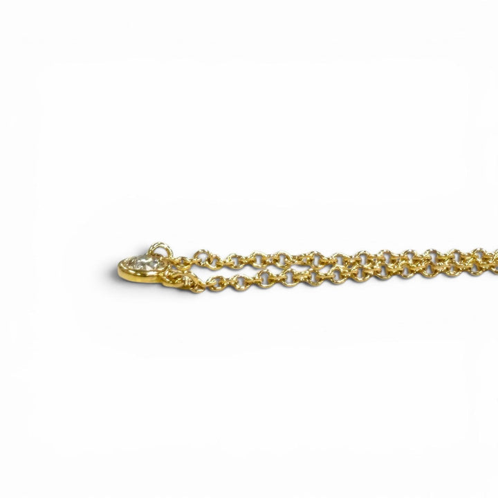Great TIFFANY&Co. Necklace By the Yard 1P Diamond Necklace around0.03ct AU750