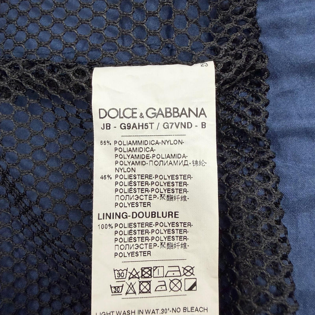 Excellent DOLCE&GABBANA hoodie Navy Nylon mens 44 G9AH5T/G7VND