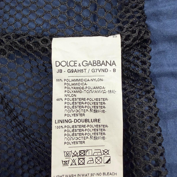 Excellent DOLCE&GABBANA hoodie Navy Nylon mens 44 G9AH5T/G7VND