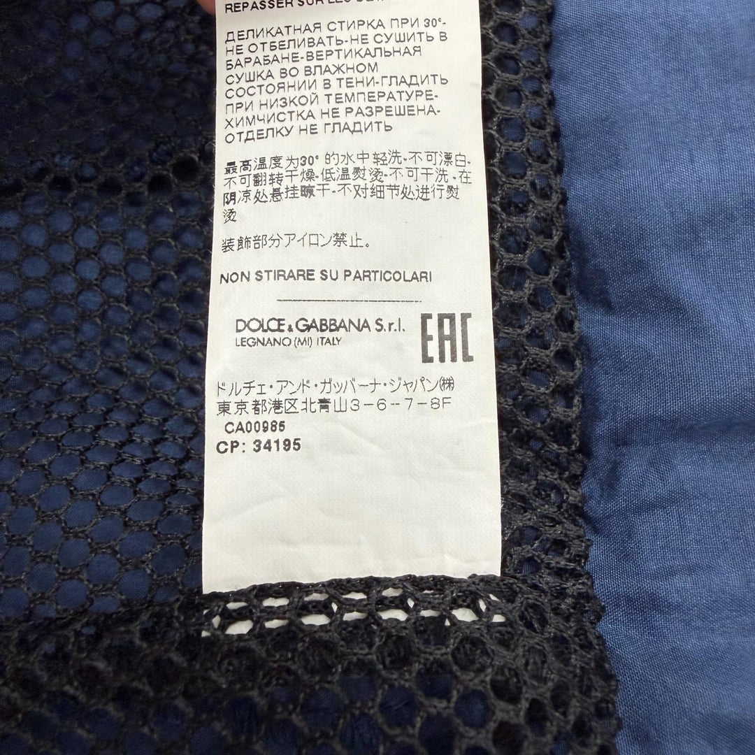 Excellent DOLCE&GABBANA hoodie Navy Nylon mens 44 G9AH5T/G7VND