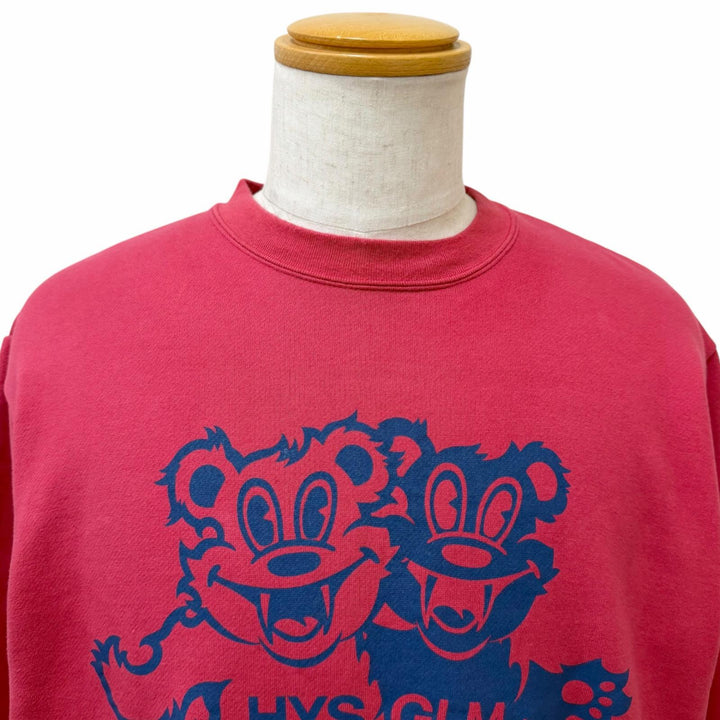 Discounted Great HYSTERIC GLAMOUR sweat FIRE BEAR PARTY Sweatshirt pink