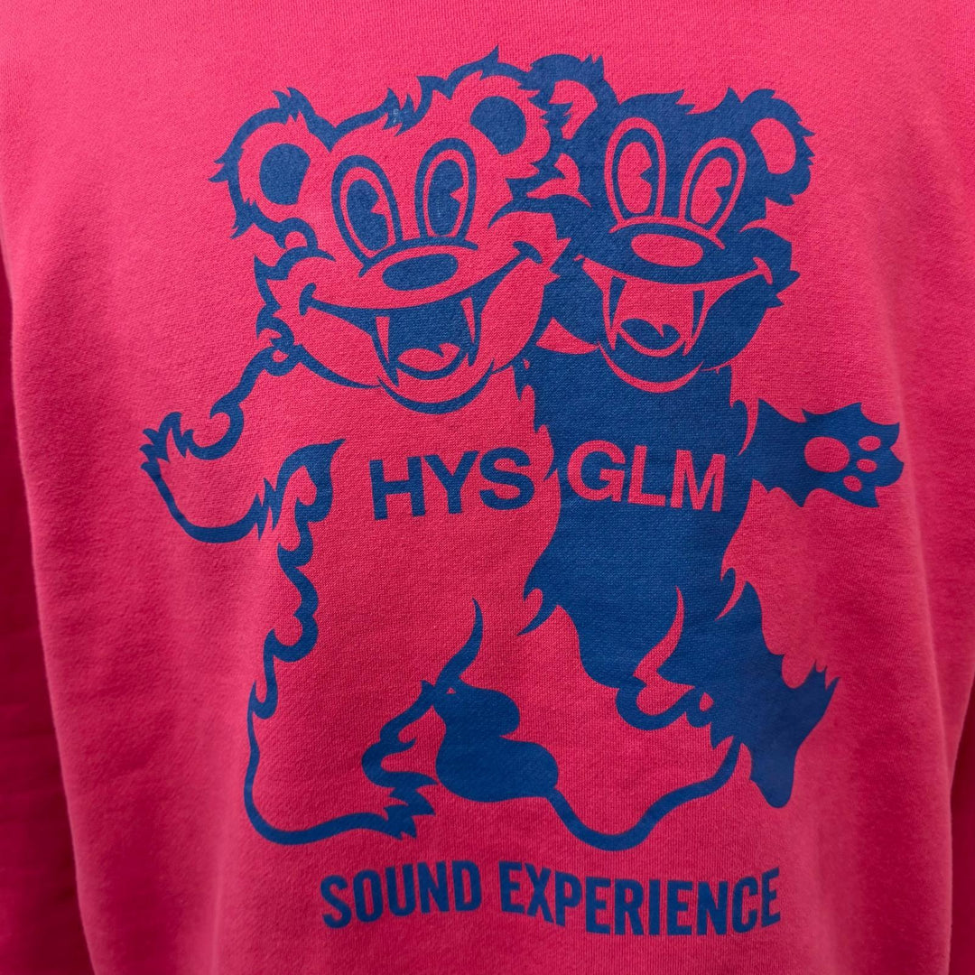 Discounted Great HYSTERIC GLAMOUR sweat FIRE BEAR PARTY Sweatshirt pink