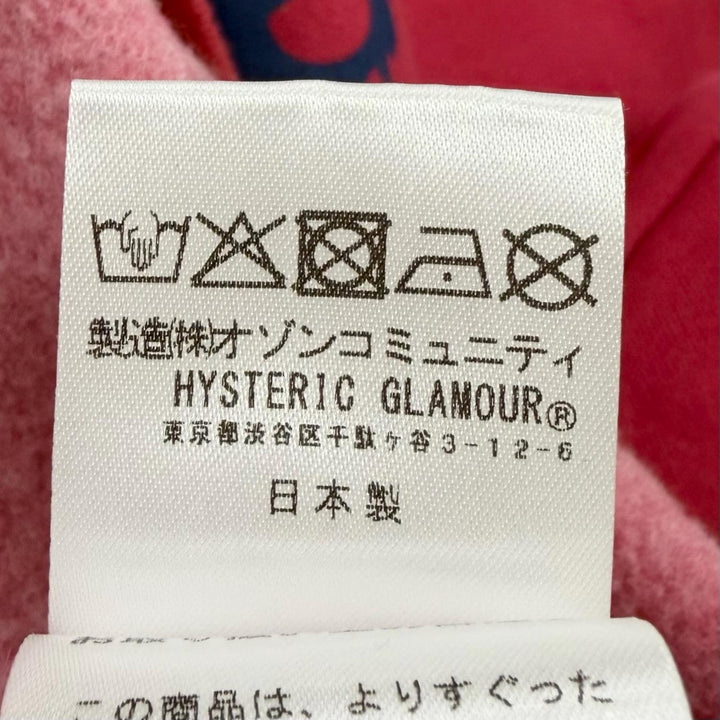 Discounted Great HYSTERIC GLAMOUR sweat FIRE BEAR PARTY Sweatshirt pink