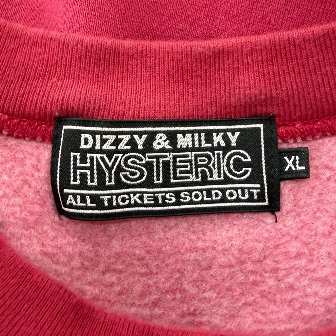Discounted Great HYSTERIC GLAMOUR sweat FIRE BEAR PARTY Sweatshirt pink