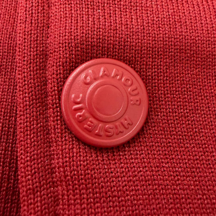 Excellent HYSTERIC GLAMOUR Stajan SMOKING GIRL Logo print patch Red XL 02261CJ01