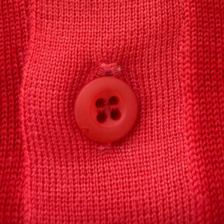 Excellent PRADA Short sleeve polo shirt Logo embroidery, lightweight knit Red